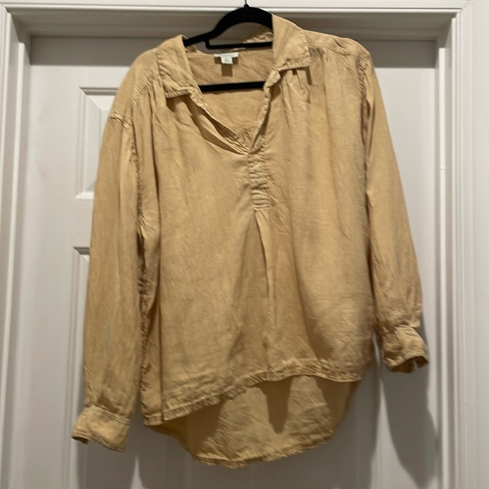 Sundance Sz M Linen Blouse